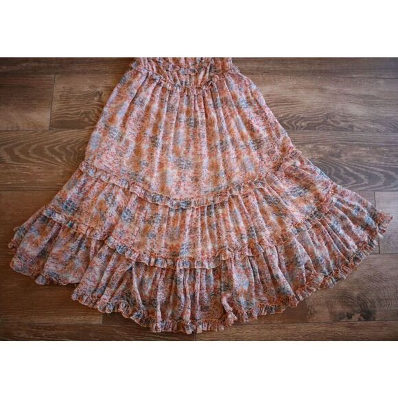 Love the Label x Anthropologie Sz M Waterlily Print Off The Shoulder Dress - Picture 5 of 13